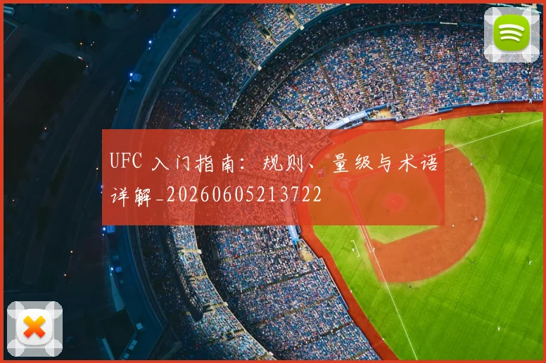 UFC 入门指南：规则、量级与术语详解_20260605213722